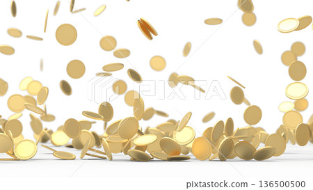 Falling gold coins CG 136500500
