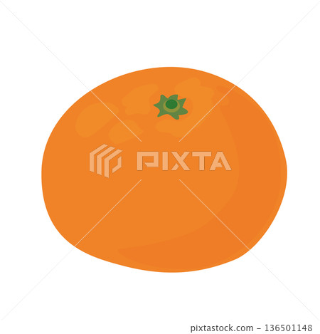 簡單的橘子向量圖 136501148