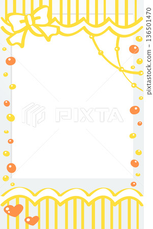 塗鴉拍立得裝飾相框 可愛裝飾材料 黃色 136501470