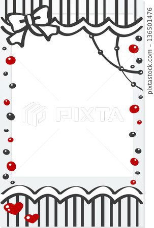 Doodle Instax Decoration Frame Cute Decorative Material Black Red Doodle Instax Decoration Frame Cute Decorative Material Black Red 136501476