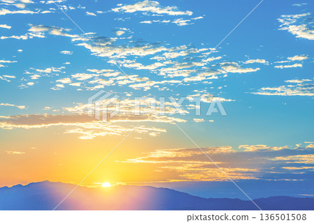 Pastel sunrise sky 136501508