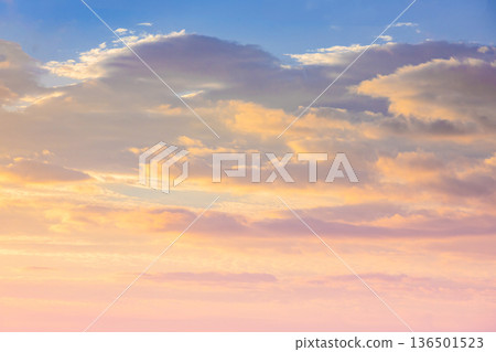 Pastel sunrise sky 136501523