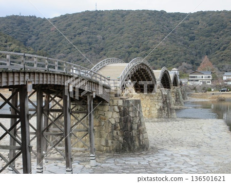山口縣岩國市!五拱木橋,錦帶橋 山口縣岩國市!五拱木橋,錦帶橋 136501621