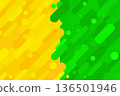 背景材質：黃綠雙色對比幾何點條紋背景 136501946