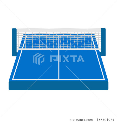 Table tennis table illustration 136501974