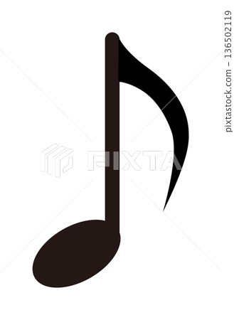 Eighth note music icon Eighth note music icon 136502119