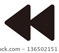 Rewind simple icon Rewind simple icon 136502151