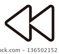 Rewind line icon Rewind line icon 136502152