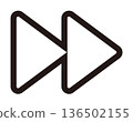 Fast forward line icon Fast forward line icon 136502155