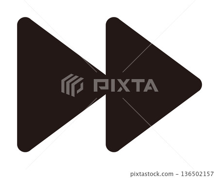 Fast forward black icon Fast forward black icon 136502157