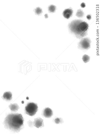Ink, black watercolor blurred dot frame splash background material Ink, black watercolor blurred dot frame splash background material 136502318