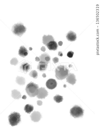 Ink, black watercolor smudge dot splash Ink, black watercolor smudge dot splash 136502319