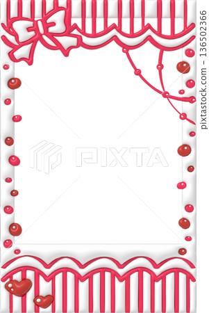 胖胖的塗鴉拍立得裝飾相框可愛裝飾材料紅色 136502366