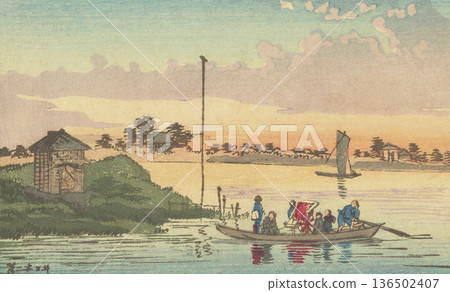 明治時期的東京：井上康二（1864-1889）的《河口善光寺》 136502407