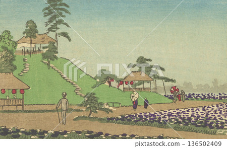 明治時代的東京：井上靖二（1864-1889）的《堀切》 136502409