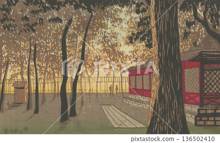 Tokyo in the Meiji Period: "Kanda Myojin Shrine" by Yasuji Inoue (1864-1889) 136502410