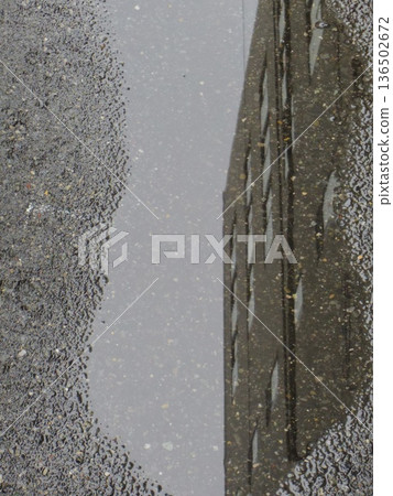 reflection of puddle reflection of puddle 136502672