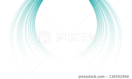 Bright blue minimal curved dotted lines abstract background Bright blue minimal curved dotted lines abstract background 136502948