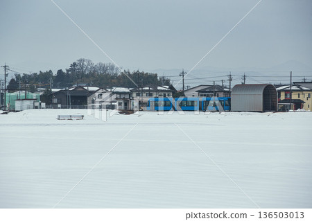 福部線穿過雪地 福部線穿過雪地 136503013