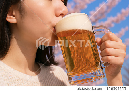 賞櫻花啤酒 136503555