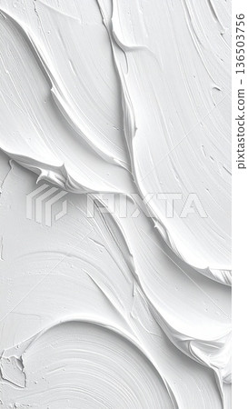 《AI Image》Uneven white wall 136503756