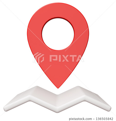 3D image_map pin_red 136503842
