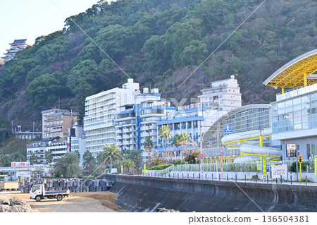 Atami hot spring town streets Atami hot spring town streets 136504381