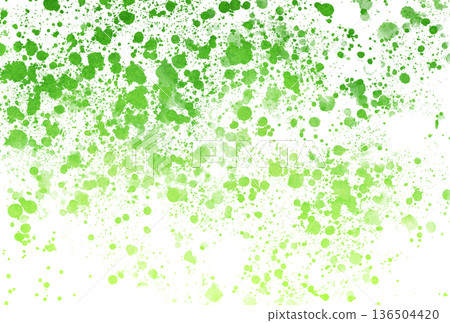Background material_watercolor texture_green 136504420
