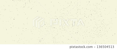 Beige rice paper texture. Small dust particles and scattered specks. Organic craft ecru bg. 136504513