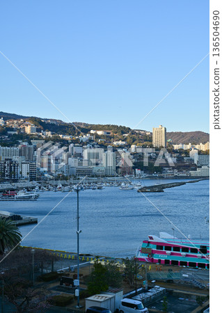 熱海海岸的傍晚景色 熱海海岸的傍晚景色 136504690