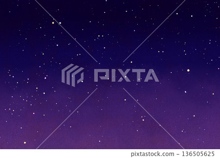 Background material_night sky_purple 136505625