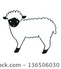 Simple sheep illustration 136506030