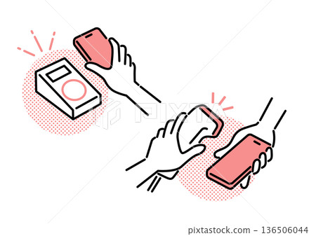 女性手中的智慧型手機支付 136506044