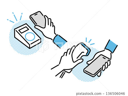 智慧型手機支付男性手 136506046