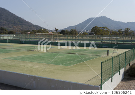 Tennis court  136506241