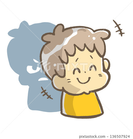 一個臉上帶著笑容,內心卻很生氣的人 一個臉上帶著笑容,內心卻很生氣的人 136507924