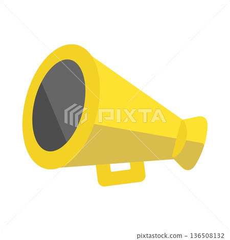 Yellow megaphone illustration Yellow megaphone illustration 136508132