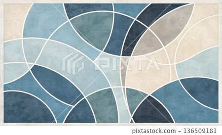 Modern abstract organic composition featuring Background  136509181