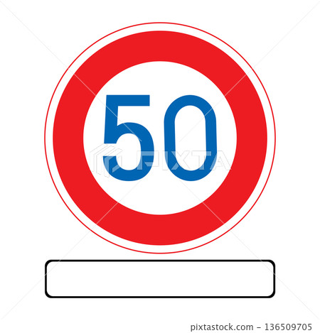 Regulatory signs: Maximum speed for certain types of vehicles Regulatory signs: Maximum speed for certain types of vehicles 136509705