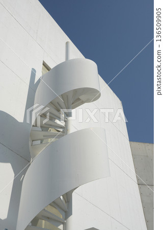 Street corner scenery sketch photo 136509905