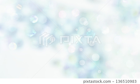 珠狀背景紋理，藍色，夢幻般的光線，閃閃發光的背景 136510983