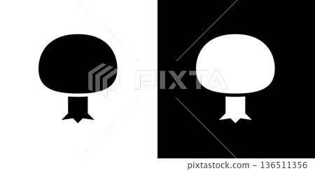 Simple tree icon. Afforestation and forest logo mark 136511356