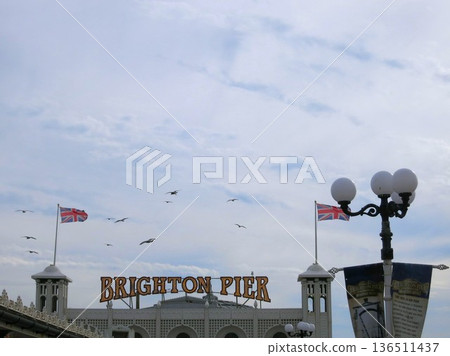 View from Brighton Palace Pier, a beautiful Victorian sightseeing pier 136511437