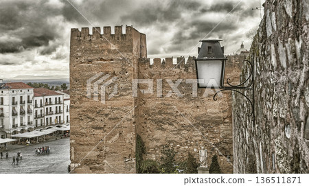 Street Scene, Caceres, Spain Street Scene, Caceres, Spain 136511871