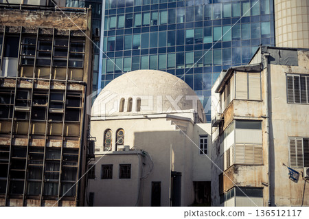 Cityscape and street view of Tel Aviv 136512117