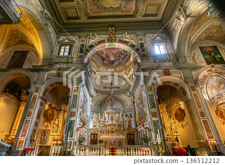 Ognissanti church, Florence, tuscany, Italy 136512212
