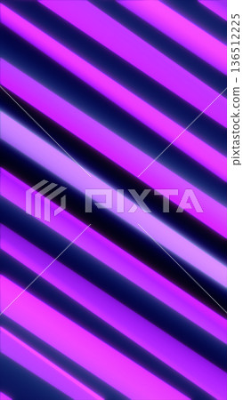 Bright neon purple diagonal stripes on a dark contrasting background forming a bold modern abstract design Bright neon purple diagonal stripes on a dark contrasting background forming a bold modern abstract design 136512225