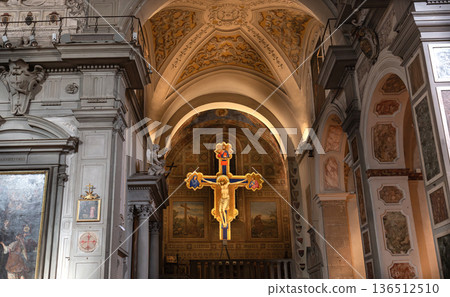 Ognissanti church, Florence, tuscany, Italy 136512510