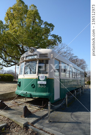 街角景色 - 京都老城區電車 - 素描照片 街角景色 - 京都老城區電車 - 素描照片 136512973
