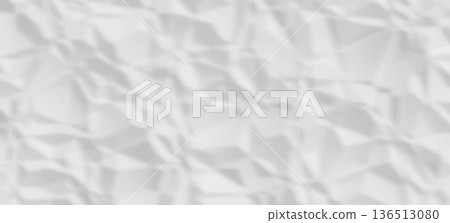 Crumpled paper texture vector background. 136513080